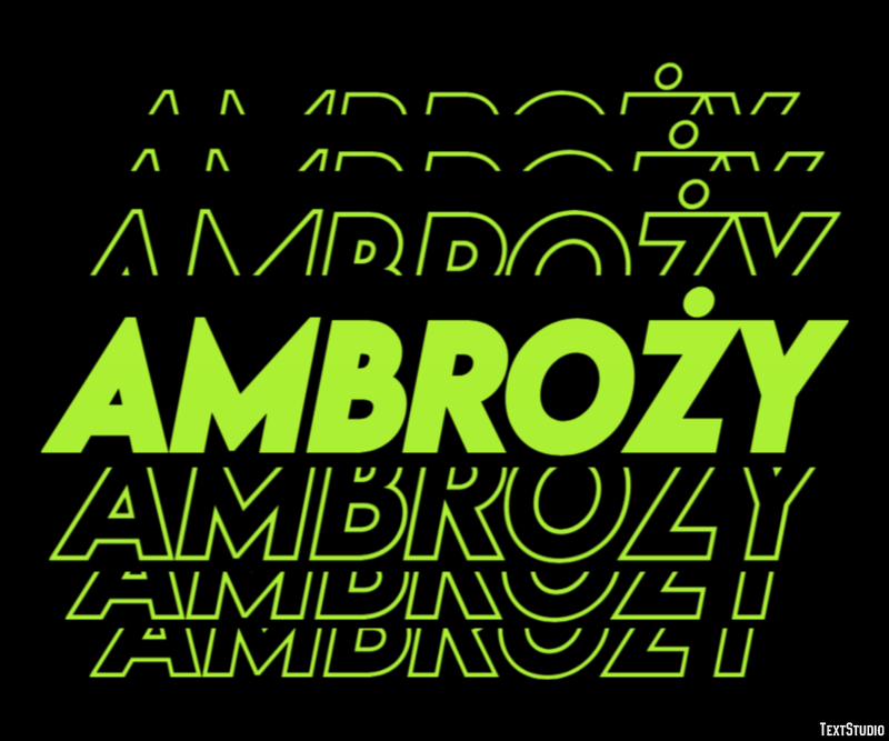 Ambroży Efekt tekstowy