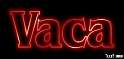 Vaca Efeito do texto