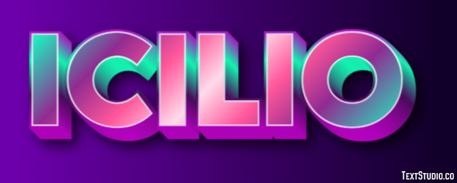 Icilio Effetto testo