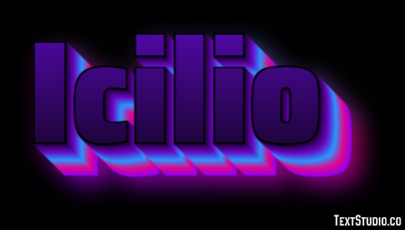 Icilio Effetto testo
