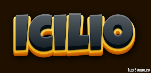 Icilio Effetto testo