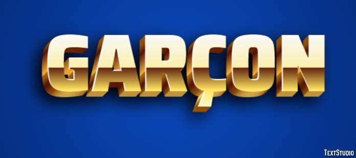 Garçon Text Effect