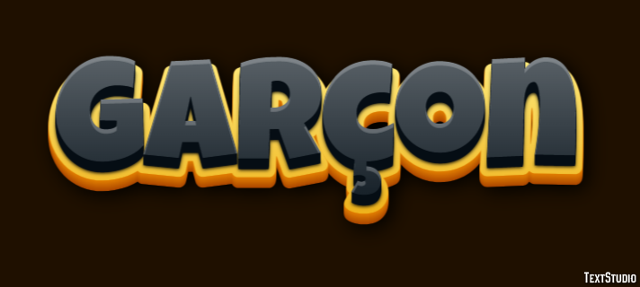 Garçon Text Effect