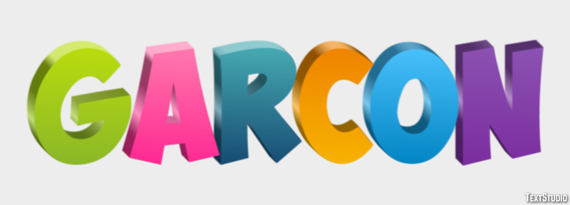 Garçon Effet de Texte
