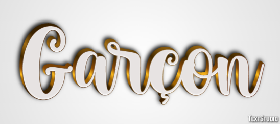 Garçon Text Effect