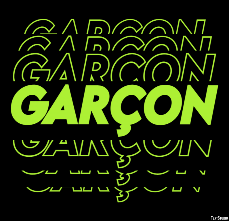 Garçon Effet de Texte