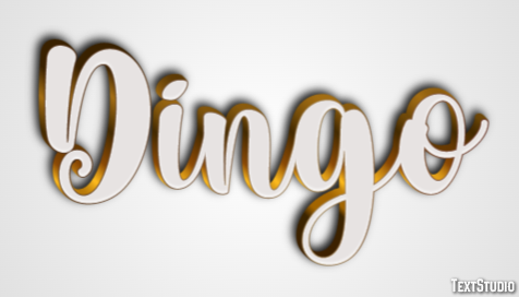 Dingo Efecto de texto