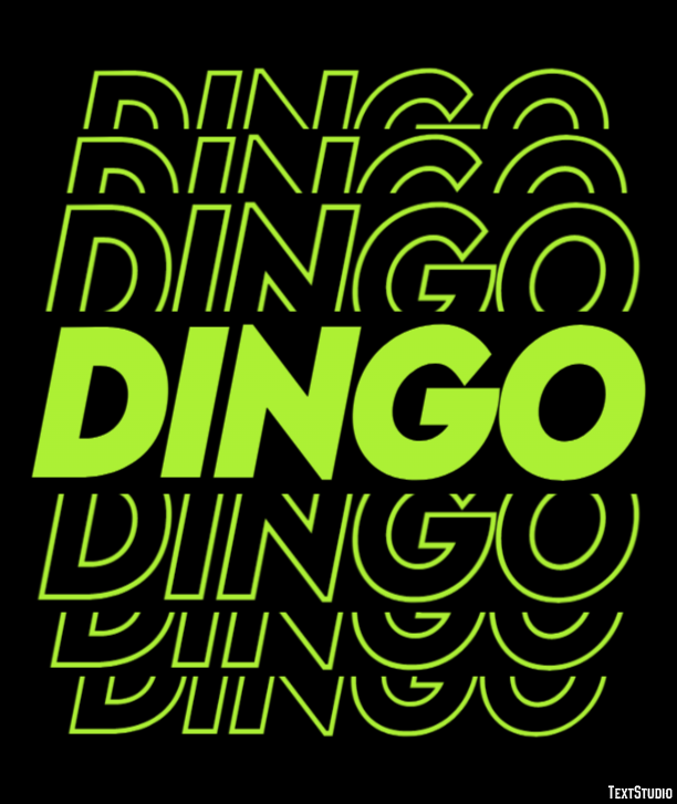 Dingo Efecto de texto