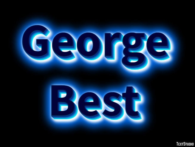 George Best Efeito de texto