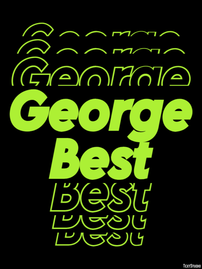 George Best Efeito de texto