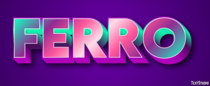 Ferro Efeito do texto