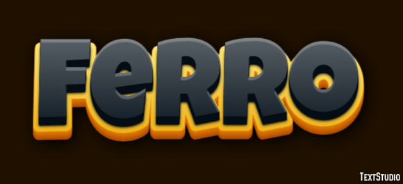 Ferro Efeito do texto