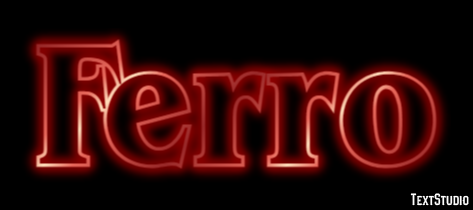 Ferro Efeito de texto