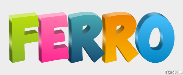 Ferro Efeito de texto