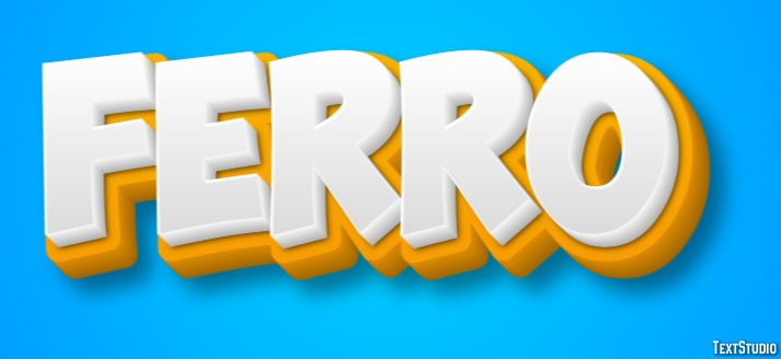 Ferro Efeito de texto