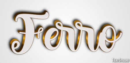 Ferro Efeito de texto