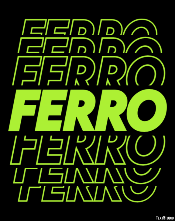 Ferro Efeito de texto