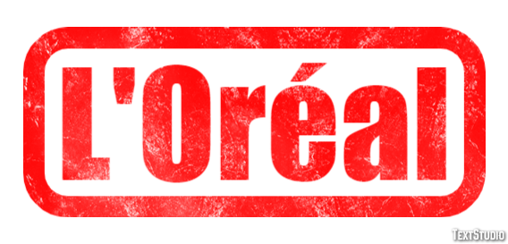 L'Oréal Текстовый эффект
