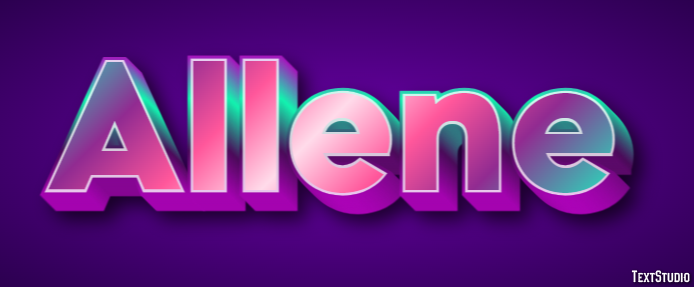 Allene Text effect