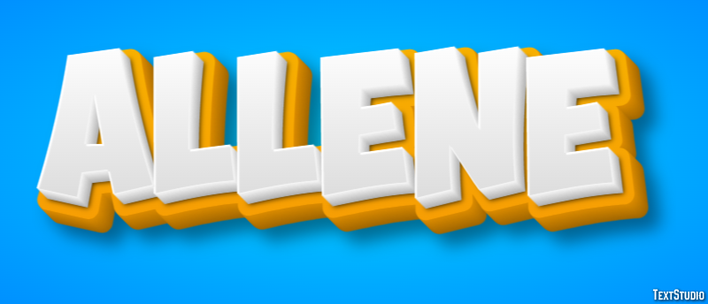 Allene Text effect