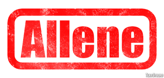 Allene Text effect