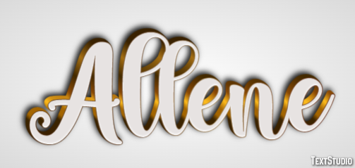 Allene Text effect