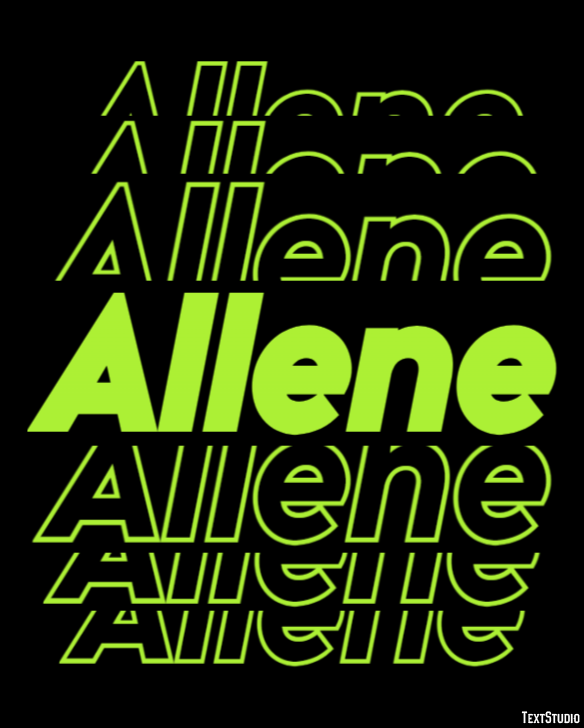 Allene Text Effect