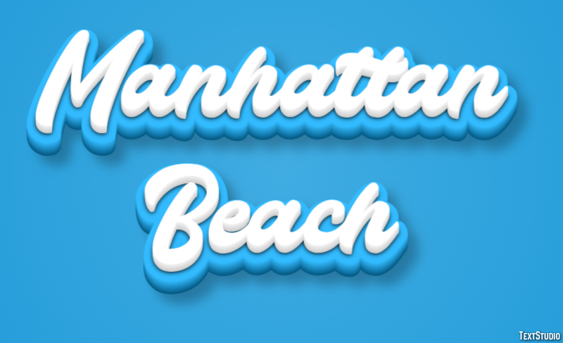 Manhattan Beach Text Effect