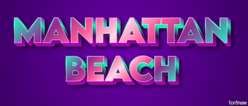 Manhattan Beach Efekt tekstowy
