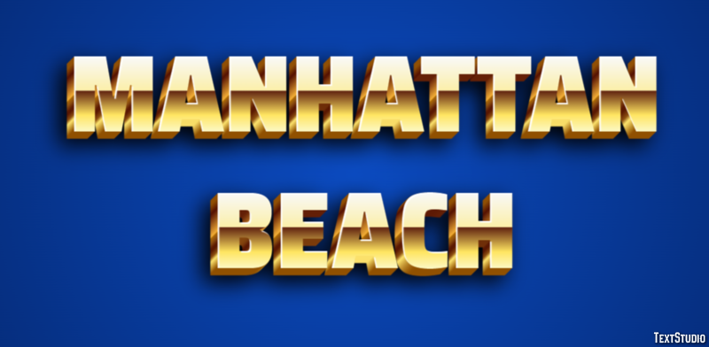 Manhattan Beach Efekt tekstowy