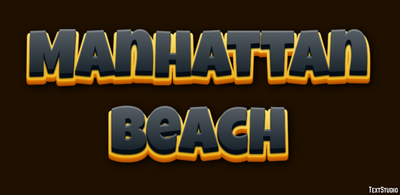 Manhattan Beach Text Effect