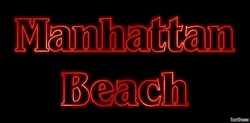 Manhattan Beach Text Effect