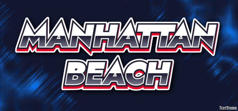 Manhattan Beach Efekt tekstowy