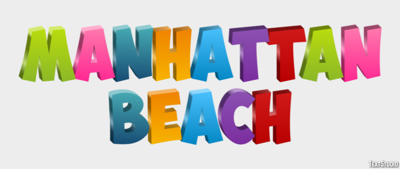 Manhattan Beach Text Effect