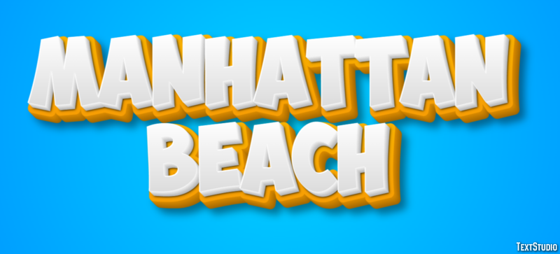 Manhattan Beach Efekt tekstowy