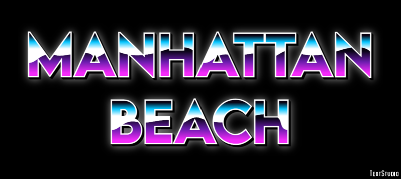 Manhattan Beach Efekt tekstowy