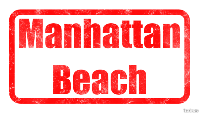 Manhattan Beach Efekt tekstowy