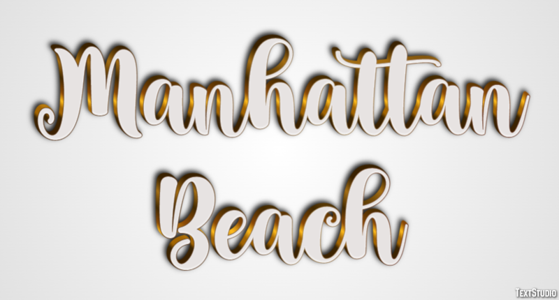 Manhattan Beach Efekt tekstowy