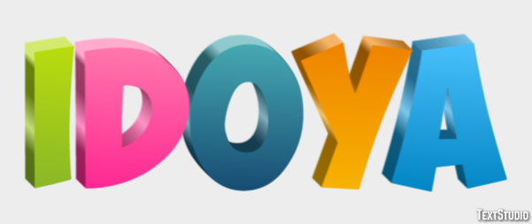 Idoya Efekt tekstowy