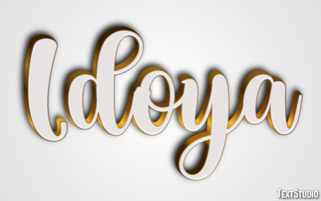 Idoya Эффект текста