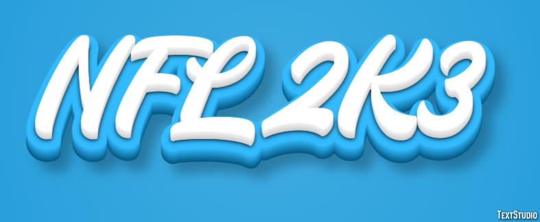 NFL 2K3 Efekt tekstowy