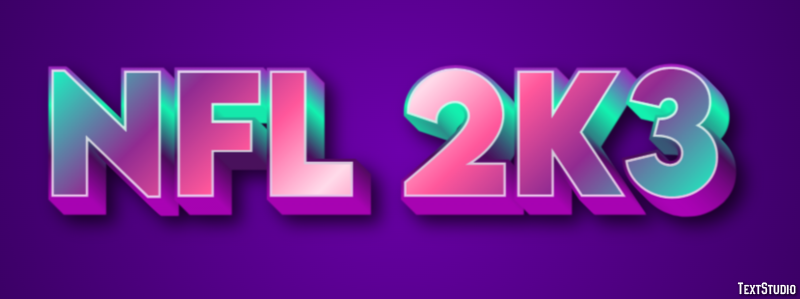NFL 2K3 Efekt tekstowy