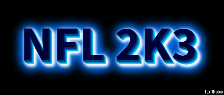 NFL 2K3 Efekt tekstowy