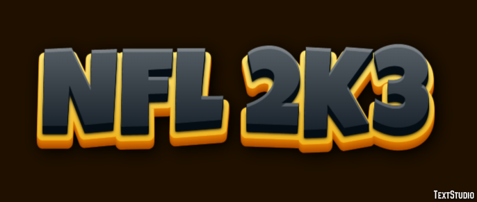 NFL 2K3 Efekt tekstowy