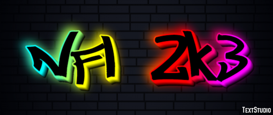 NFL 2K3 Text effect