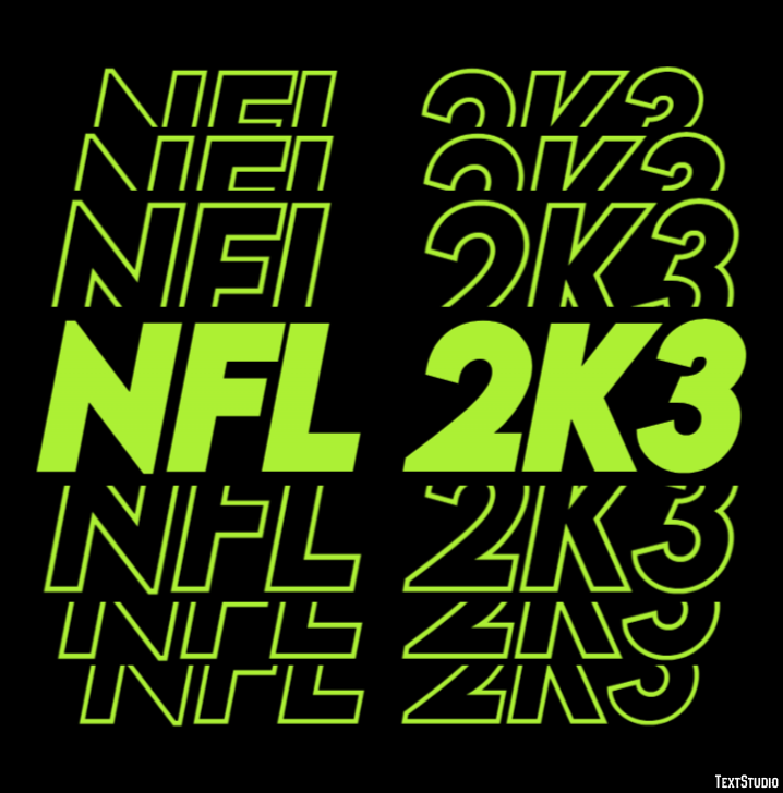 NFL 2K3 Efekt tekstowy