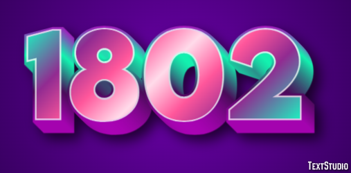 1802 Text Effect