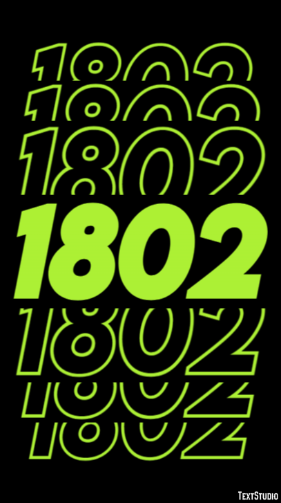 1802 Text Effect