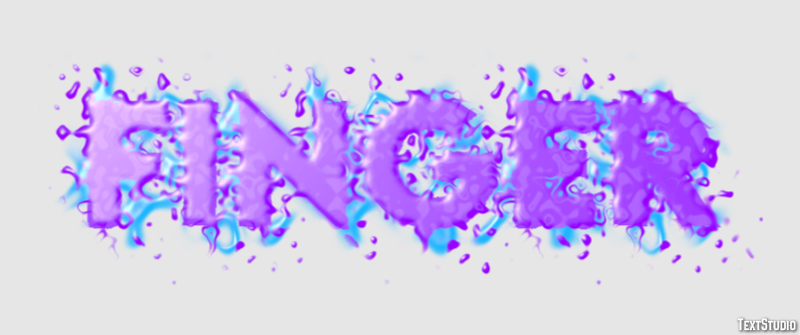 Finger Text Effect