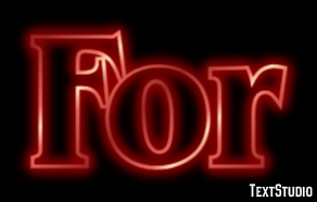 For Text effect